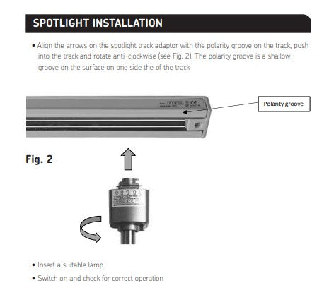 Knightsbridge 230V GU10 Adjustable Track Spotlight - White - TRKSP8AW - LED Spares