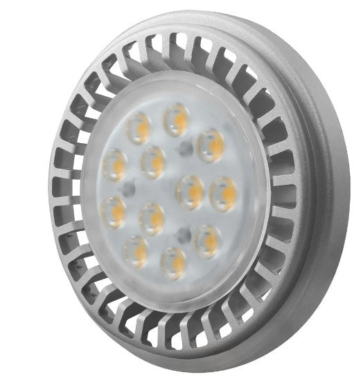 Crompton 12.5W 3000K Energy saving LED AR111 retrofit lamp mains voltage GU10 cap - 9950 - LED Spares