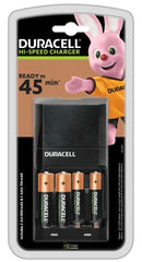 Duracell 45 Minute Charger With 2 X AA + 2 X AAA Batteries- LED Spares