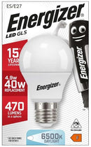 Energizer LED GLS E27 (ES) 470lm 4.9W 6,500K (Daylight) - S13576 - LED Spares