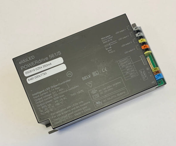 eldoLED POWERdrive 561/S 50W DMX/RDM Full-Colour (RGBW) Dimmable LED Driver - LED Spares