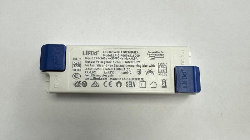 Lifud LF-GIF060YA(H)1500H 60W 1500mA LED Driver 33-40V - LED Spares