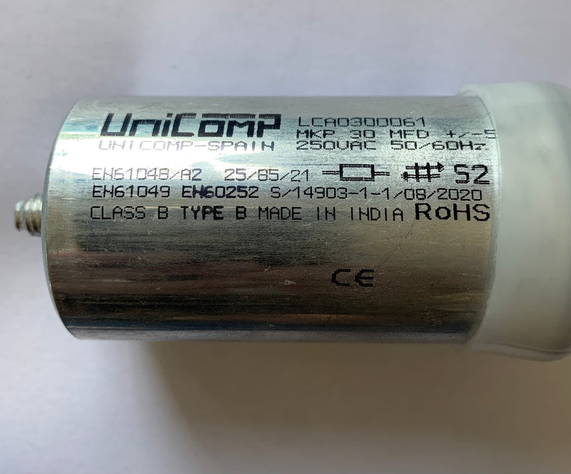 CAP3002-L 30uF 250V Lighting Capacitor c/w Leads - LED Spares