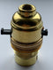 BC Brass Switched Lampholder 10mm Thread - 1013E - BLH/BC/TH/S/10E - LED Spares