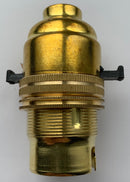 BC Brass Switched Lampholder 13mm Thread - 1014E - BLH/BC/TH/S/13E - LED Spares