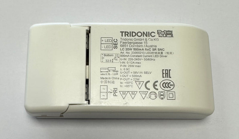 Tridonic 23000213 LC 20W 500mA fixC SR SNC - LED Spares