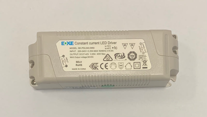 BOKE BK-PDL040-950 40W 950mA LED Driver - LED Spares