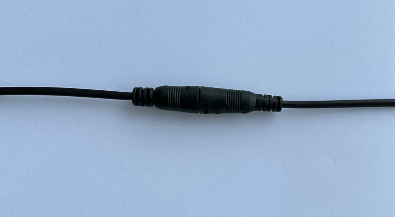 Black Female & Male Jack Connector Cable with Lock for LED Drivers - LED Spares