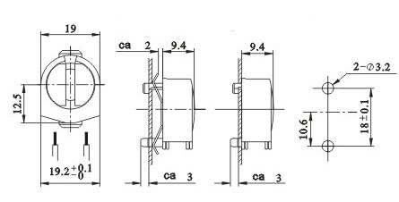 FLH/MP/VP (G5) T5 Snap in Vertical Pins End Fix Lampholder - LED Spares