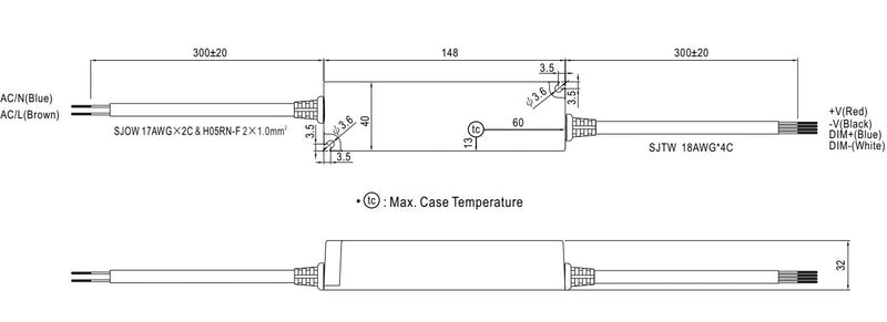 Mean Well LPF-16D-12 16.08W 12V 1.34A Dimmable LED Power Supply - LED Spares