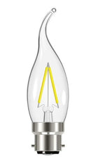 Energizer LED Filament Candle B22 (BC) 250lm 2W 2,700K (Warm White) Bent Tip Bulb - LED Spares
