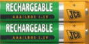 JCB AAA Rechargeable Batteries 900mAh - High Capacity - LED Spares