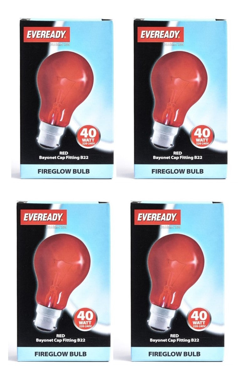 S854 Eveready Fireglow 40W 220-240V BC (B22)