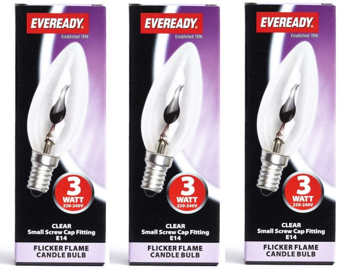 S5959 - Eveready 3W SES Flicker Flame Candle -LED Spares