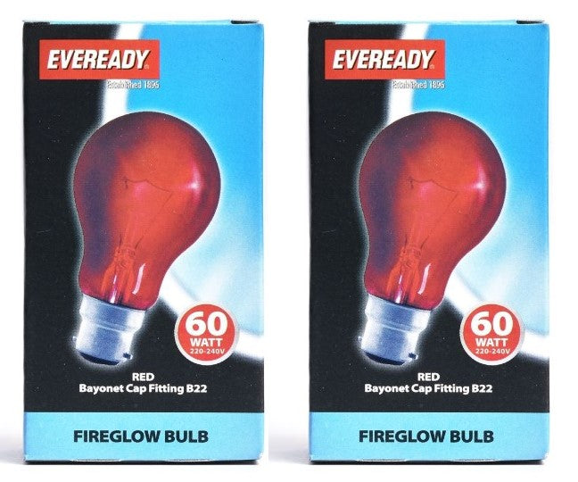 S855 Eveready Fireglow 60W 220-240V BC (B22)