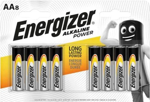 Energizer AA Alkaline Power Pack of 8 or 16 - S9337 - LED Spares