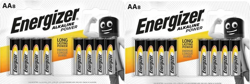 Energizer AAA Alkaline Power - Pack of 8 or 16 - S9337 - LED Spares