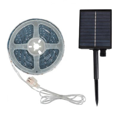 Outdoor Solar 5M LED Strip IP65 3V DC 30LED/M 8mm Wide 4000K - LED Spares