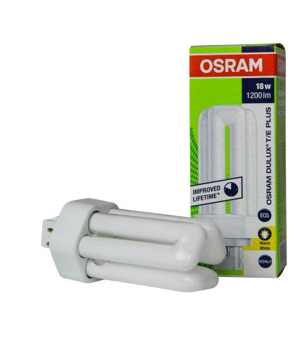 Osram Dulux T/E Plus 18W 830 - Warm White - 4-Pin - GX24q-2